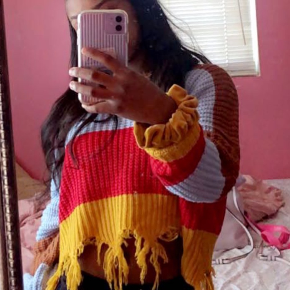 A sweater worn once